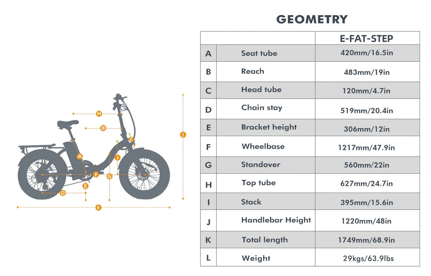 EUNORAU E-FAT-MN 48V 500W Folding Fat Tire Electric Bike