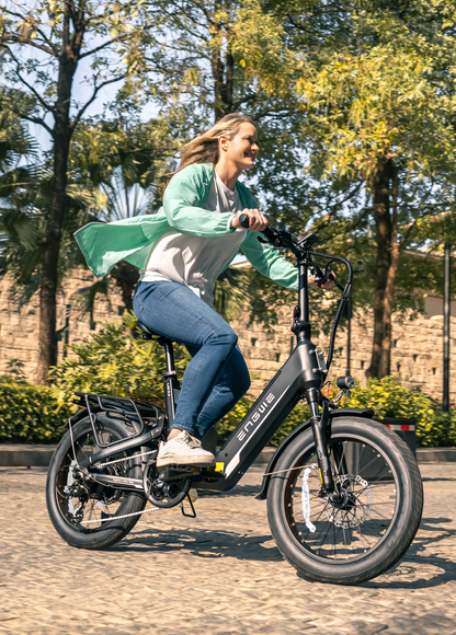 ENGWE L20 3.0 Comfort Utility E-Bike (48V 1500W Peak High-Torque Rear Hub Motor, Step-Through Folding Frame, Full Suspension Comfort System &amp; IoT Smart Tracking)