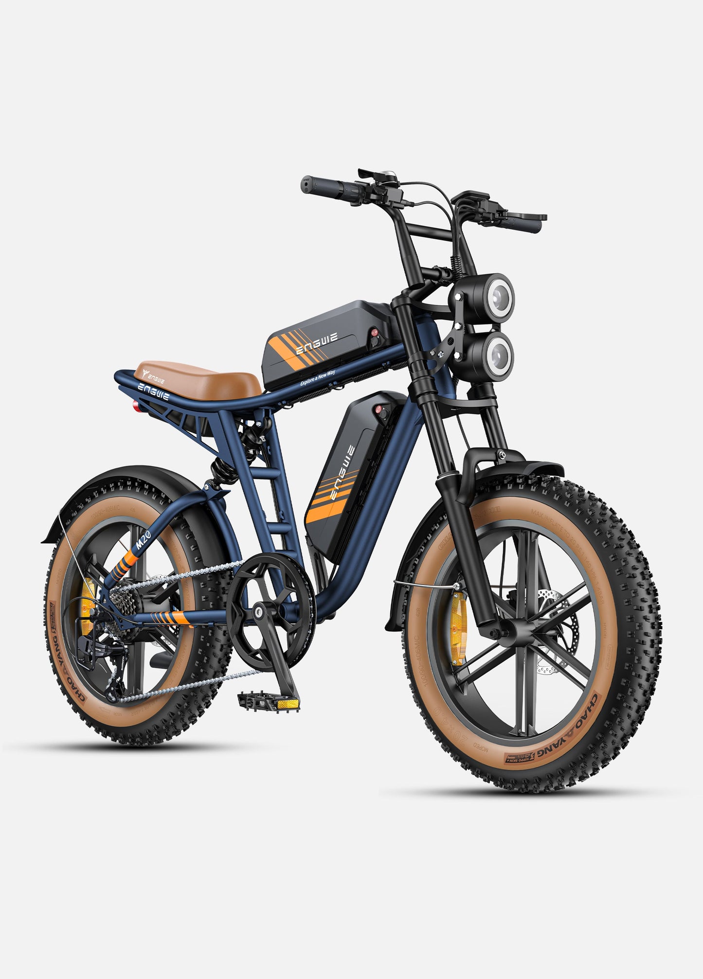 Engwe M20 2.0 Electric Bike – Full Suspension, Dual Battery, 1200W Peak Power