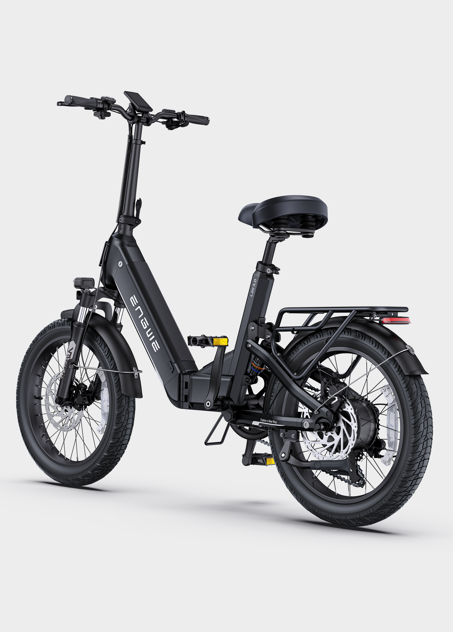 ENGWE L20 3.0 Comfort Utility E-Bike (48V 1500W Peak High-Torque Rear Hub Motor, Step-Through Folding Frame, Full Suspension Comfort System &amp; IoT Smart Tracking)