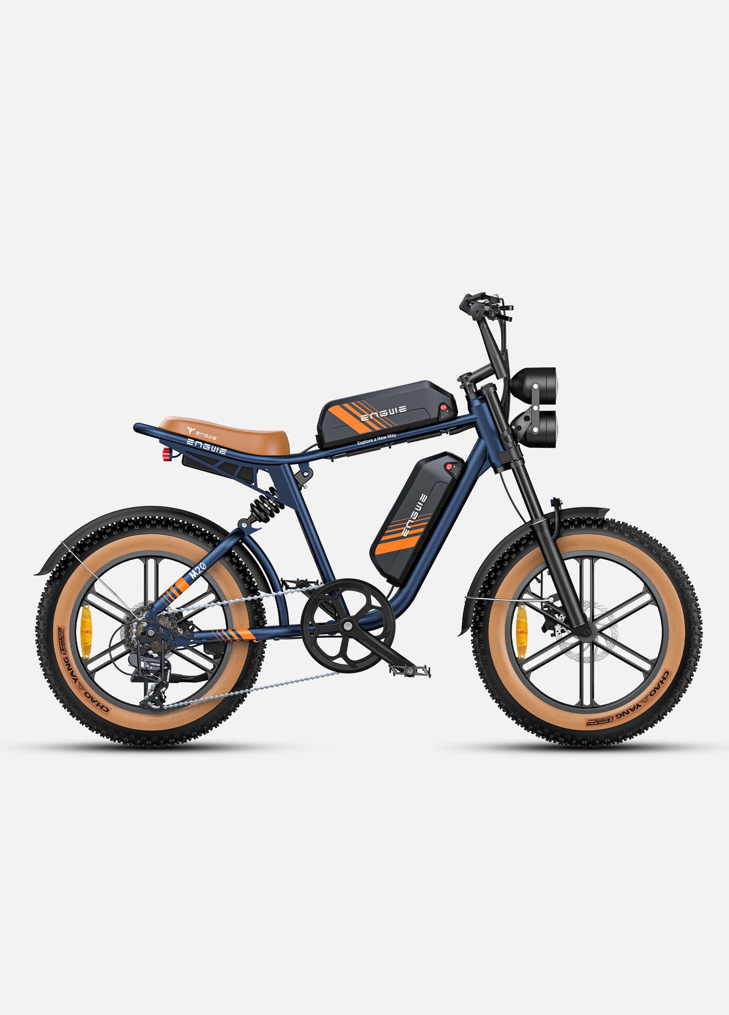 Engwe M20 2.0 Electric Bike – Full Suspension, Dual Battery, 1200W Peak Power