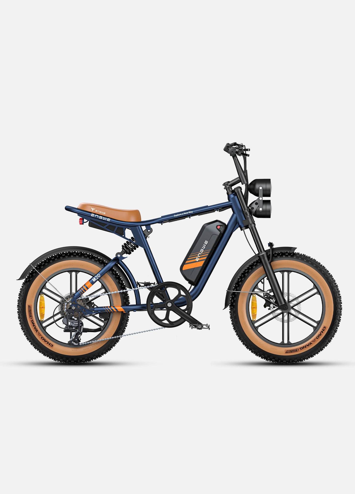 Engwe M20 2.0 Electric Bike – Full Suspension, Dual Battery, 1200W Peak Power