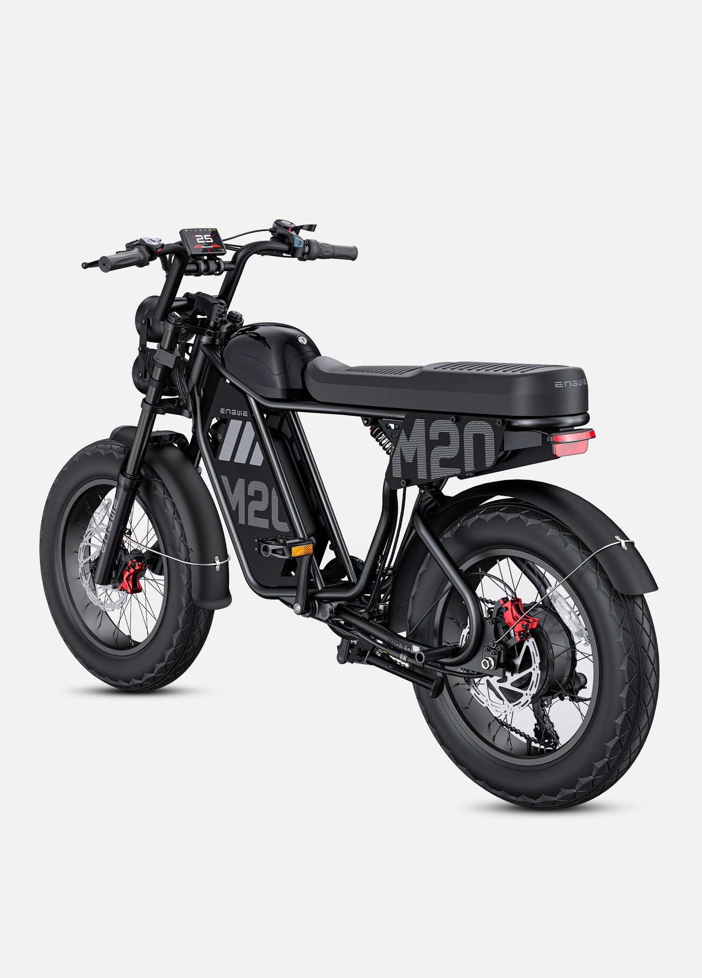 ENGWE M20 3.0 Moped-Style Electric Bike (60V 3300W Peak High-Torque Hub Motor, Dual Battery Option, 4-Piston Hydraulic Brakes)