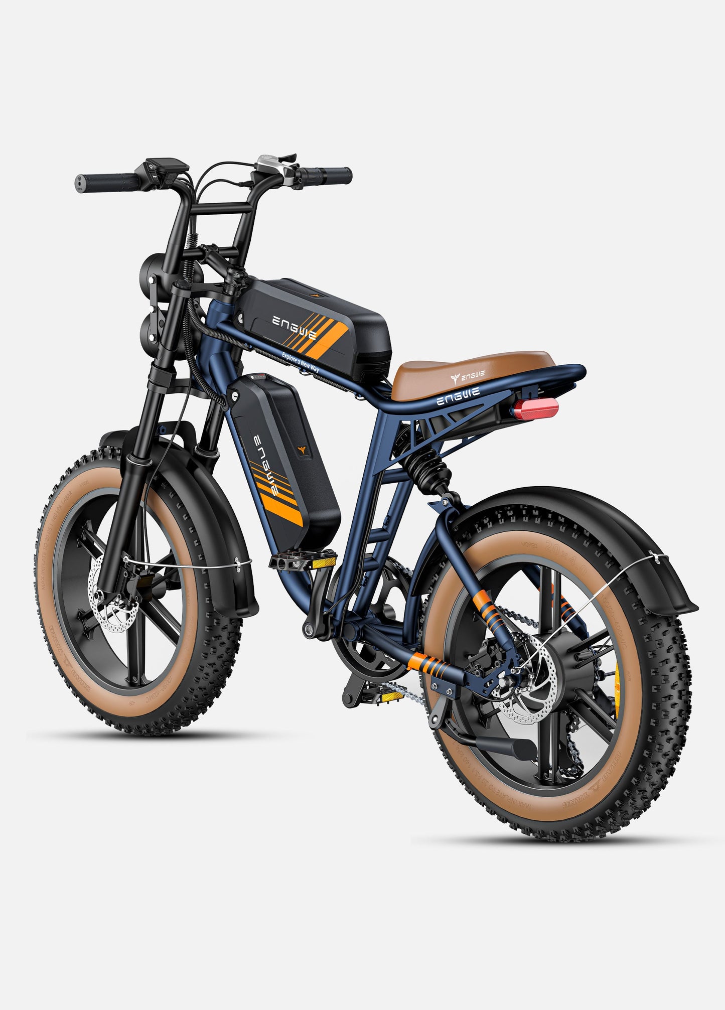 Engwe M20 2.0 Electric Bike – Full Suspension, Dual Battery, 1200W Peak Power