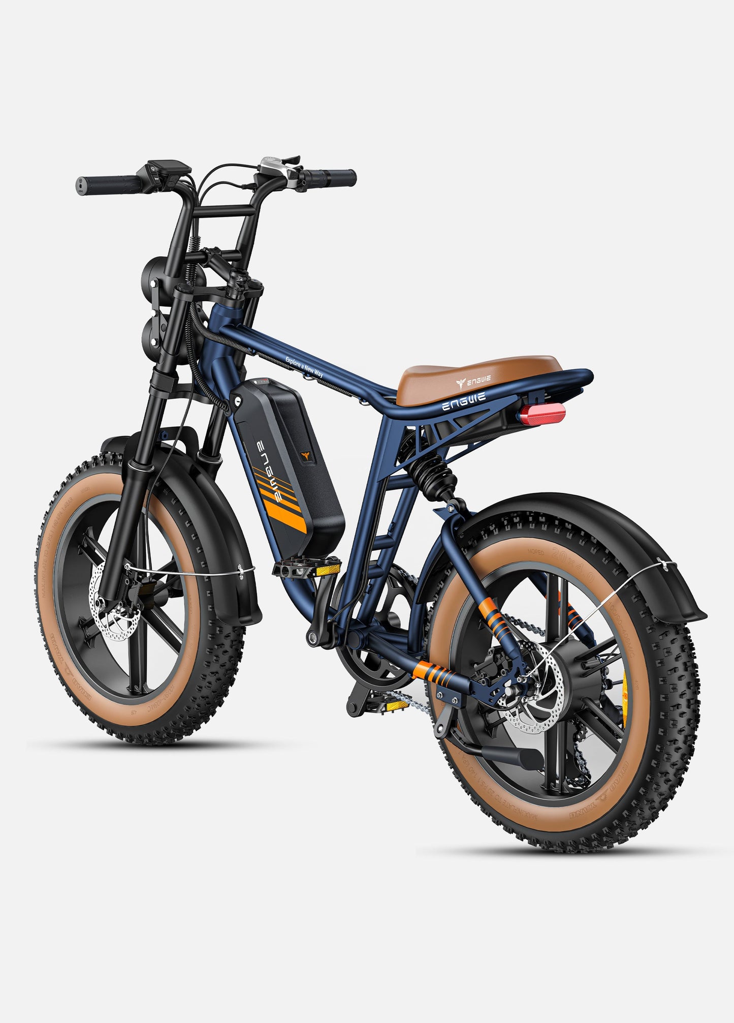 Engwe M20 2.0 Electric Bike – Full Suspension, Dual Battery, 1200W Peak Power