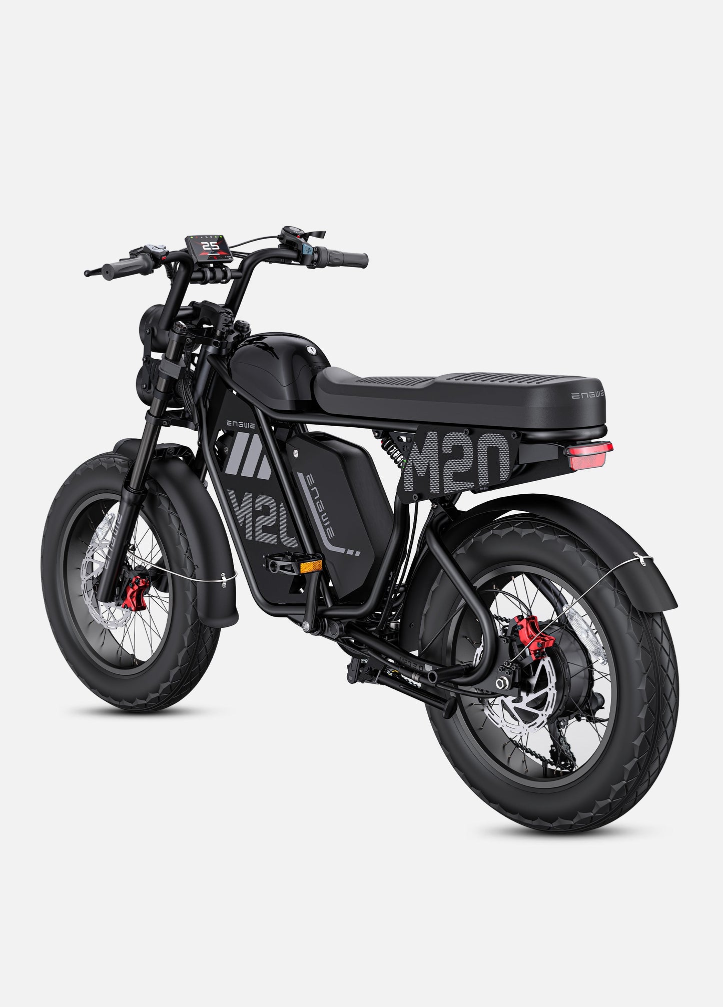 ENGWE M20 3.0 Moped-Style Electric Bike (60V 3300W Peak High-Torque Hub Motor, Dual Battery Option, 4-Piston Hydraulic Brakes)