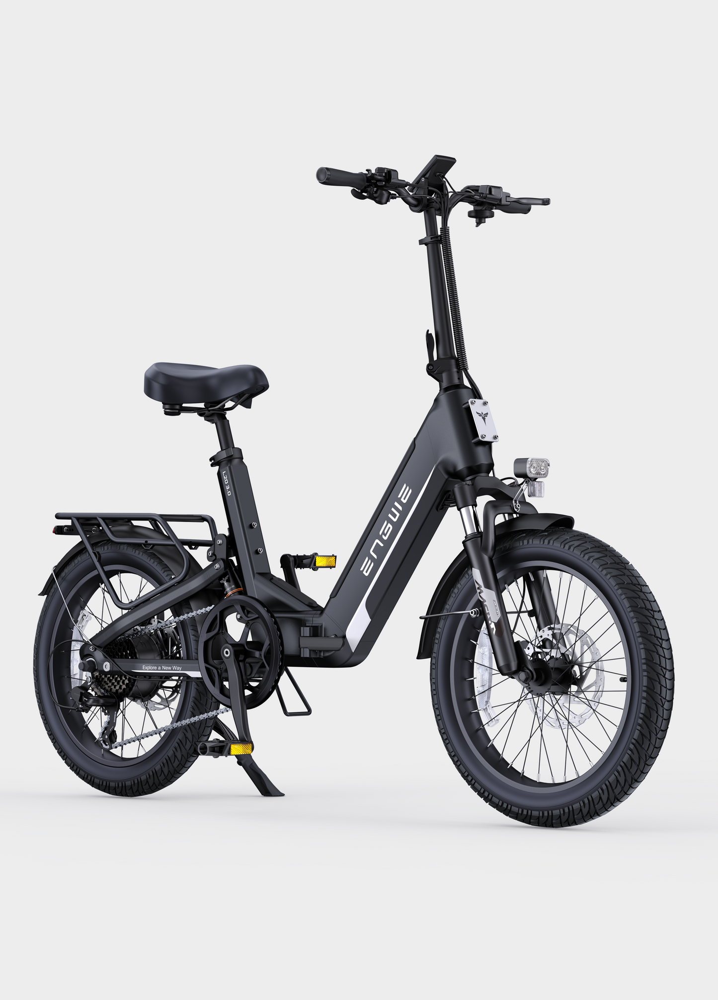 ENGWE L20 3.0 Comfort Utility E-Bike (48V 1500W Peak High-Torque Rear Hub Motor, Step-Through Folding Frame, Full Suspension Comfort System &amp; IoT Smart Tracking)
