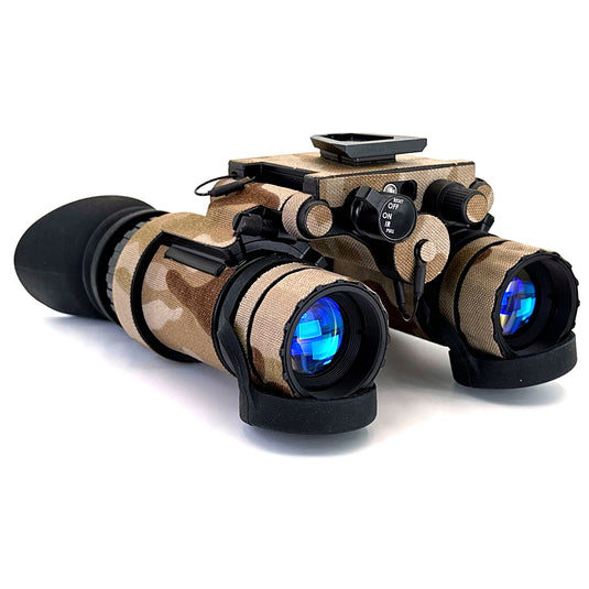 US Night Vision MultiCam ARID Banshee Dual‑Tube Articulating NVG – Gen III White Phosphor