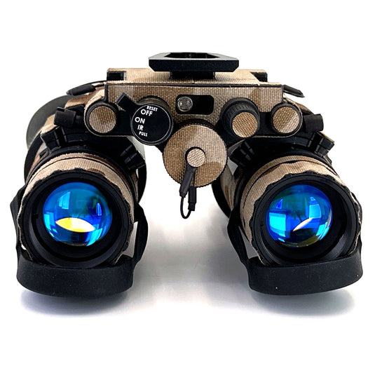 US Night Vision MultiCam ARID Banshee Dual‑Tube Articulating NVG – Gen III White Phosphor