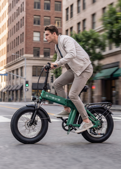 ENGWE EP-2 3.0 Foldable Commuter E-Bike (48V 1500W Peak Smart Hub Motor, Step-Through Magnesium Alloy Frame, Under-2-Hour 8A Fast Charging)