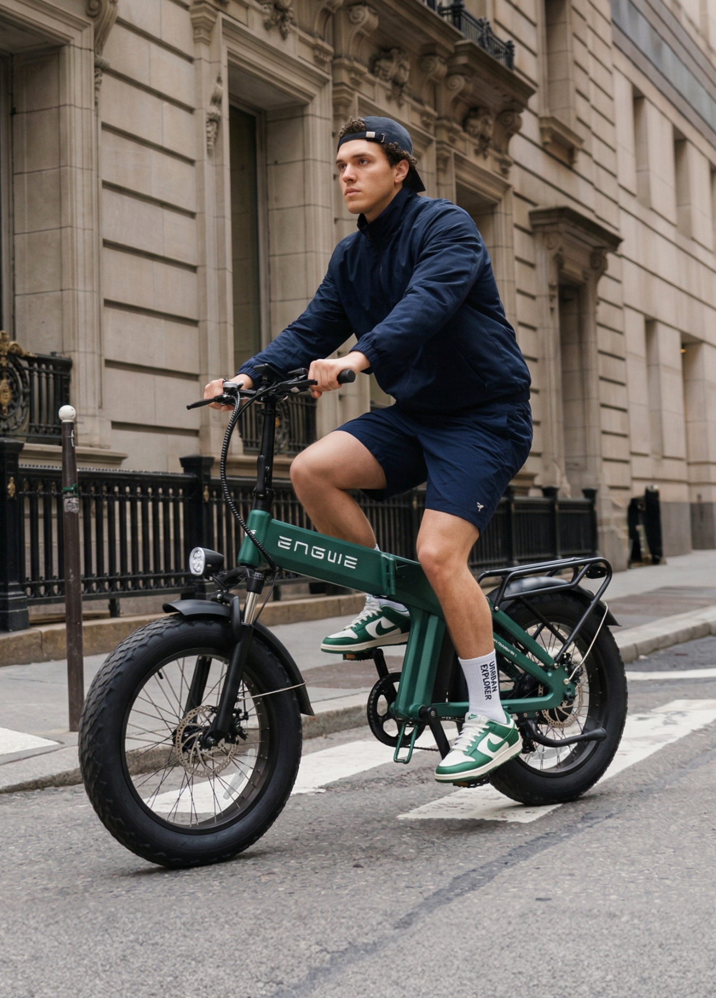 ENGWE EP-2 3.0 Foldable Commuter E-Bike (48V 1500W Peak Smart Hub Motor, Step-Through Magnesium Alloy Frame, Under-2-Hour 8A Fast Charging)