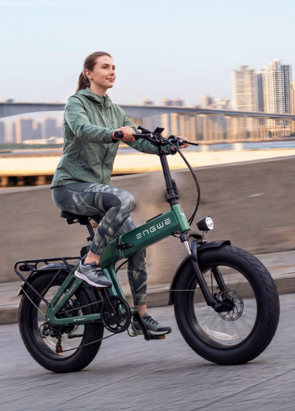 ENGWE EP-2 3.0 Foldable Commuter E-Bike (48V 1500W Peak Smart Hub Motor, Step-Through Magnesium Alloy Frame, Under-2-Hour 8A Fast Charging)