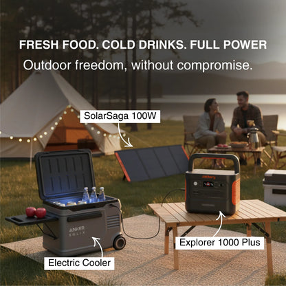 Jackery Explorer 1000 Plus + SolarSaga 100W x 2