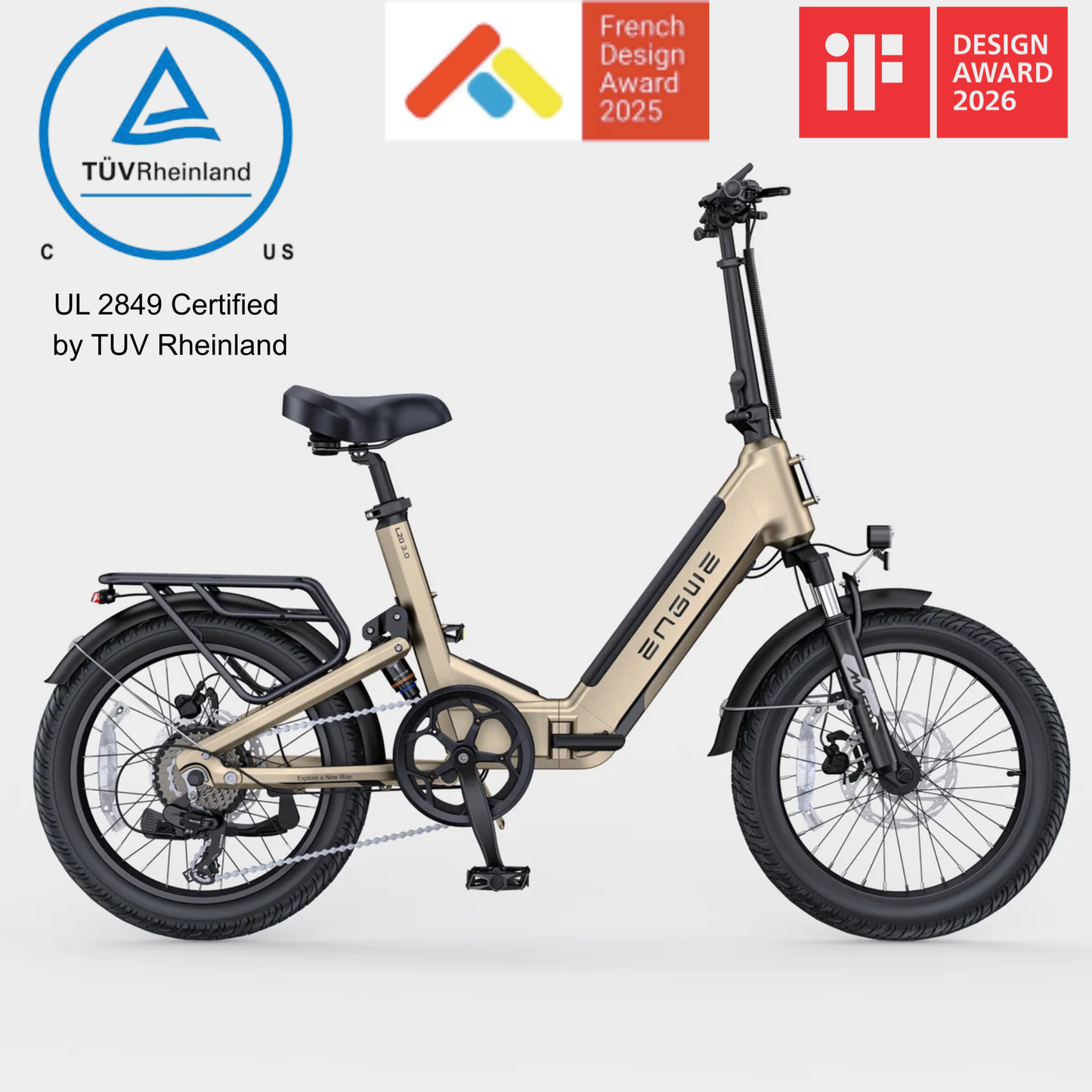 ENGWE L20 3.0 Full Suspension Anti-Theft 720Wh Long-Range Utility E-Bike
